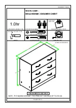 Preview for 1 page of Seconique BELLINGHAM 3 DRAWER CHEST Quick Start Manual