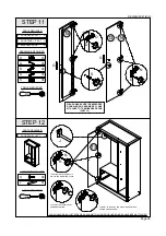 Предварительный просмотр 9 страницы Seconique BLACK WOOD GRAIN LISBON 3 DOOR WARDROBE Assembly Instructions Manual