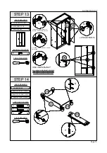 Предварительный просмотр 10 страницы Seconique BLACK WOOD GRAIN LISBON 3 DOOR WARDROBE Assembly Instructions Manual