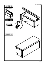 Предварительный просмотр 8 страницы Seconique BLACK WOOD GRAIN LISBON BLANKET BOX Assembly Instructions Manual