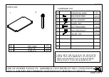 Предварительный просмотр 2 страницы Seconique CHARISMA 4' DINING TABLE Assembly Instructions Manual