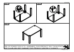 Предварительный просмотр 3 страницы Seconique CHARISMA 4' DINING TABLE Assembly Instructions Manual