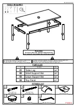 Preview for 2 page of Seconique CHARISMA COFFEE TABLE Assembly Instructions