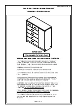 Preview for 1 page of Seconique CHARLES 1 DOOR 6 DRAWER CHEST Assembly Instructions Manual