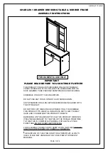 Предварительный просмотр 1 страницы Seconique CHARLES 1 DRAWER DRESSING TABLE & MIRROR FRAME Assembly Instructions Manual