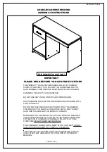 Seconique CHARLES COMPUTER DESK Assembly Instructions Manual предпросмотр