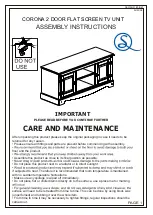 Seconique Corona 2 Door 1 Drawer Wardrobe Assembly Instructions Manual предпросмотр