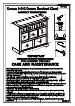 Seconique Corona 4+3+2 Drawer Merchant Chest Assembly Instructions Manual preview