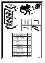 Предварительный просмотр 2 страницы Seconique CORONA 4 DRAWER CD CHEST Assembly Instructions Manual