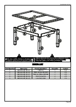 Предварительный просмотр 2 страницы Seconique CORONA 5' TABLE Assembly Instructions Manual