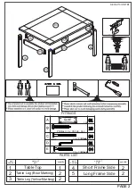 Предварительный просмотр 2 страницы Seconique Corona Budget Table 400-401-152 Assembly Instructions Manual