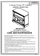 Предварительный просмотр 1 страницы Seconique Corona Corner TV Cabinet 51035(MY) Assembly Instructions Manual