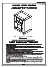 Seconique Corona Petite Bedside Assembly Instructions предпросмотр