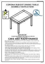 Seconique CORONA SEC/SH/10/20/DS1 Assembly Instructions Manual предпросмотр