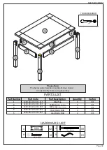 Предварительный просмотр 2 страницы Seconique CORONA SEC/SH/10/20/DS1 Assembly Instructions Manual