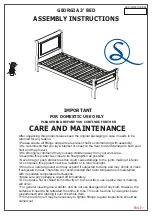 Предварительный просмотр 1 страницы Seconique GEORGIA 3' BED Assembly Instructions