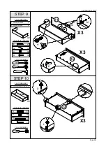 Предварительный просмотр 8 страницы Seconique LIGHT OAK EFFECT VENEER LISBON 3 DRAWER CHEST Assembly Instructions Manual