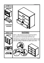 Предварительный просмотр 9 страницы Seconique LIGHT OAK EFFECT VENEER LISBON 3 DRAWER CHEST Assembly Instructions Manual