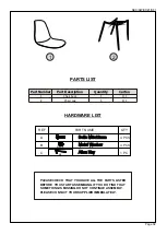 Предварительный просмотр 5 страницы Seconique LINDON DINING TABLE Assembly Instructions Manual