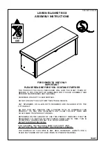 Seconique Lisbon Blanket Box 100-104-005 Assembly Instructions Manual предпросмотр