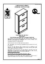 Предварительный просмотр 1 страницы Seconique Lisbon Shoe Cabinet Assembly Instructions Manual