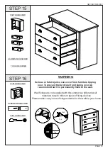 Предварительный просмотр 12 страницы Seconique LUDLOW 3 DRAWER CHEST Assembly Instructions Manual