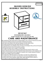 Предварительный просмотр 1 страницы Seconique MADRID BEDSIDE Assembly Instructions Manual