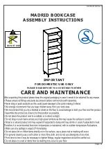 Seconique MADRID BOOKCASE Assembly Instructions Manual preview