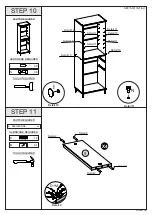 Предварительный просмотр 9 страницы Seconique MADRID BOOKCASE Assembly Instructions Manual