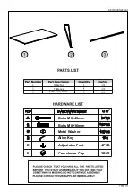 Предварительный просмотр 2 страницы Seconique MARLOW DINING TABLE Assembly Instructions Manual