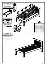 Preview for 6 page of Seconique MAYA 3' BED Assembly Instructions Manual