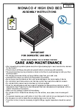 Preview for 1 page of Seconique Monaco 4 Assembly Instructions Manual