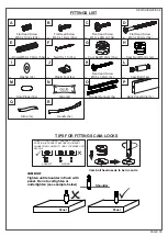 Preview for 3 page of Seconique NEVADA 5 DRAWER NARROW CHEST GREY GLOSS LOEV Assembly Instructions Manual