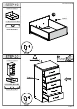 Preview for 13 page of Seconique NEVADA 5 DRAWER NARROW CHEST GREY GLOSS LOEV Assembly Instructions Manual