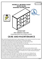 Предварительный просмотр 1 страницы Seconique NEVADA 6 DRAWER CHEST WHITE GLOSS Assembly Instructions Manual