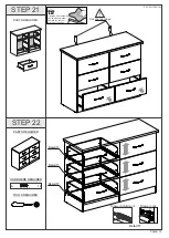 Предварительный просмотр 14 страницы Seconique NEVADA 6 DRAWER CHEST WHITE GLOSS Assembly Instructions Manual