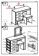 Предварительный просмотр 11 страницы Seconique NEVADA DRESSING TABLE SET Assembly Instructions Manual