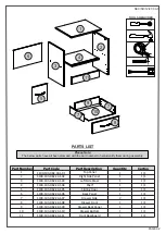 Предварительный просмотр 2 страницы Seconique NEVADA SLIDING DOOR BEDSIDE Assembly Instructions Manual