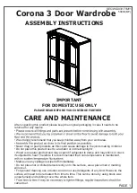 Предварительный просмотр 1 страницы Seconique NORDIC 3 DOOR 3 DRAWER WARDROBE Assembly Instructions Manual