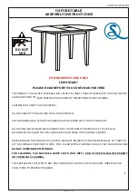 Seconique OXFORD TABLE Assembly Instructions предпросмотр