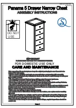 Preview for 1 page of Seconique Panama 100-102-044 Assembly Instructions