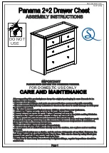 Seconique Panama 2+2 Drawer Chest Assembly Instructions Manual предпросмотр