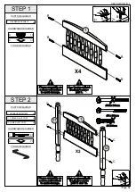 Предварительный просмотр 4 страницы Seconique PANAMA 3' BUNK BED Assembly Instructions Manual