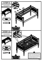 Предварительный просмотр 8 страницы Seconique PANAMA 3' BUNK BED Assembly Instructions Manual