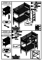 Предварительный просмотр 11 страницы Seconique PANAMA 3' BUNK BED Assembly Instructions Manual