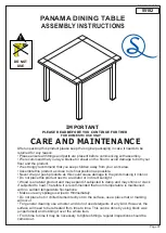 Предварительный просмотр 1 страницы Seconique PANAMA 400-401-066 Assembly Instructions Manual