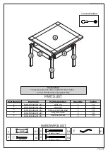 Предварительный просмотр 2 страницы Seconique PANAMA 400-401-066 Assembly Instructions Manual