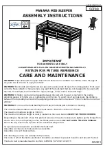 Предварительный просмотр 1 страницы Seconique PANAMA MID SLEEPER Assembly Instructions Manual