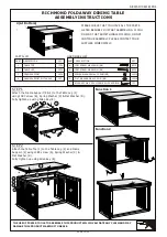 Предварительный просмотр 2 страницы Seconique Richmond Foldaway Dining Table Assembly Instructions