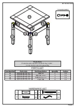 Предварительный просмотр 2 страницы Seconique RIO DINING TABLE Assembly Instructions Manual